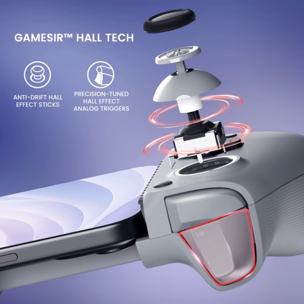 Gamesir-gamepad g8 galileo para o telefone móvel, controlador de jogo com efeito hall, joystick para iphone 15, android, jogos na nuvem - Image 2