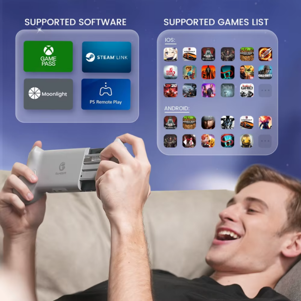 Gamesir-gamepad g8 galileo para o telefone móvel, controlador de jogo com efeito hall, joystick para iphone 15, android, jogos na nuvem - Image 3