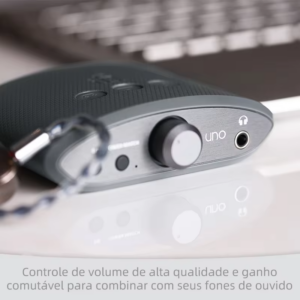 Amplificador de fone de ouvidoWIiFi Audio uno USB-C DAC PCM DSD MQA ES9219 Hi Res Amp IEM EQ Jogos, filmes, música, podcasts e YouTube