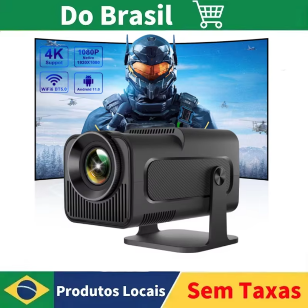Salange-Projetor Portátil Inteligente Android 11, Cinema em Casa, Escritório, Exterior, HD, 1080x1080P, 4K, WiFi6, BT5, 390ANSI, HY320 - Image 3